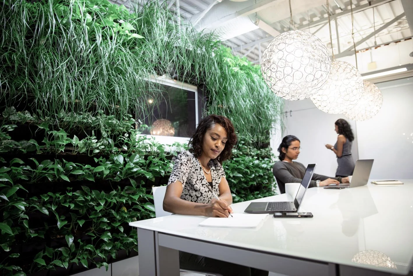 Modern office workspace in Africa